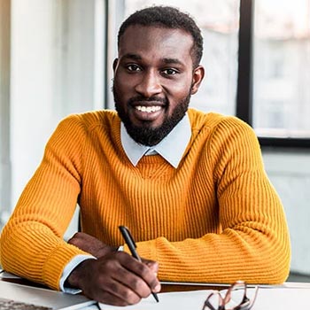 Stock image of business person