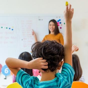 Stock image of a teacher